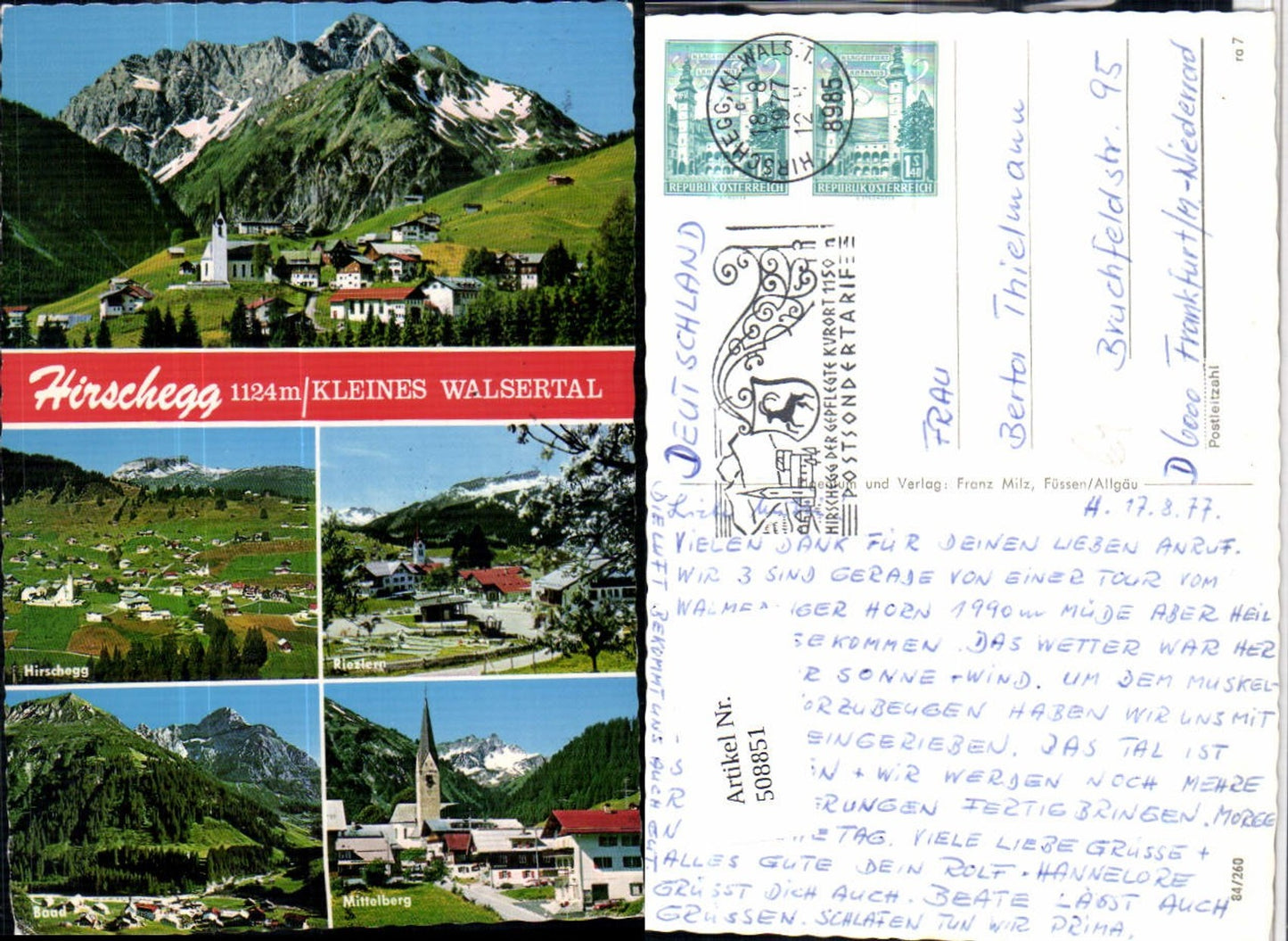 Alte Ansichtskarte – Old Postcard
