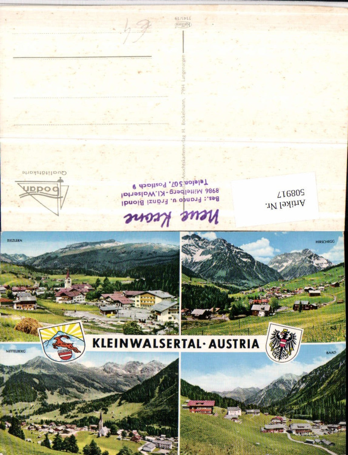 Alte Ansichtskarte – Old Postcard