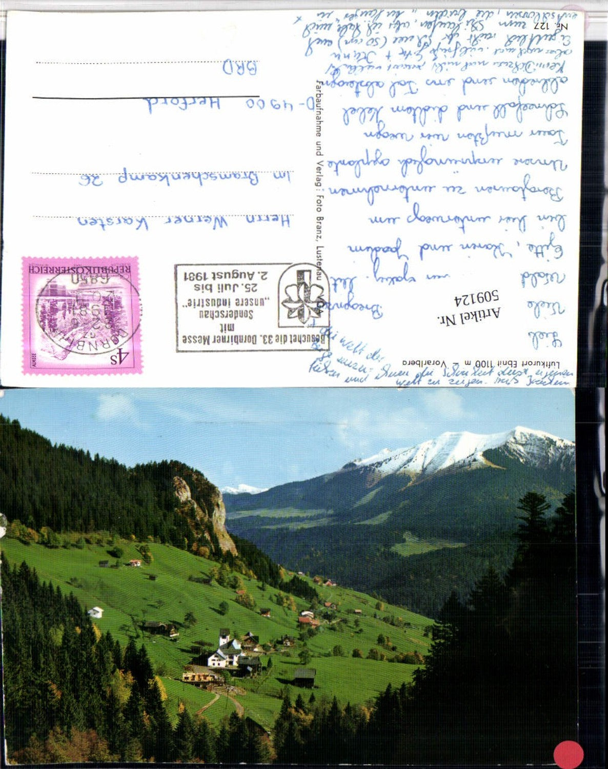 Alte Ansichtskarte – Old Postcard