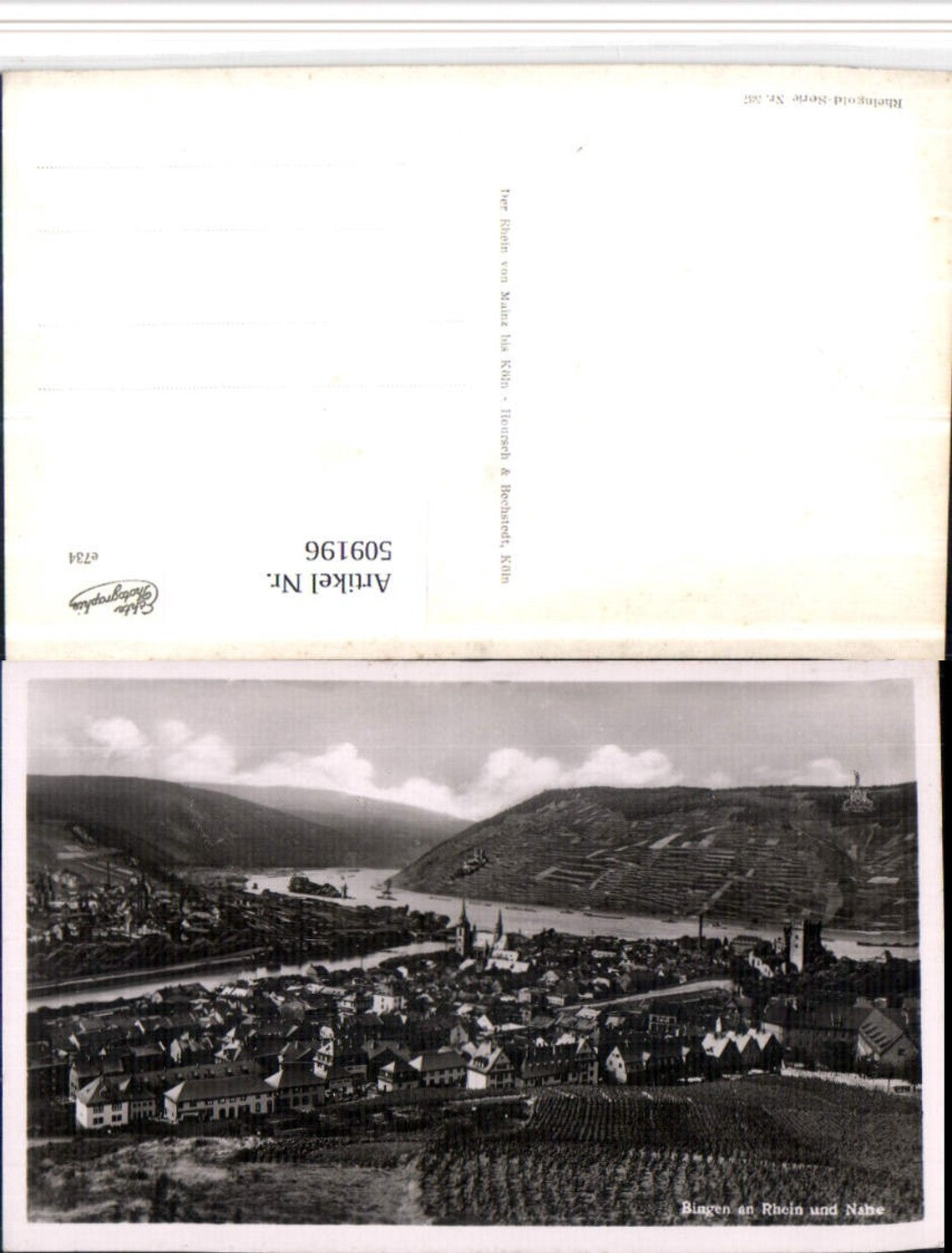 509196,Bingen am Rhein Totale u. Nahe Fluss