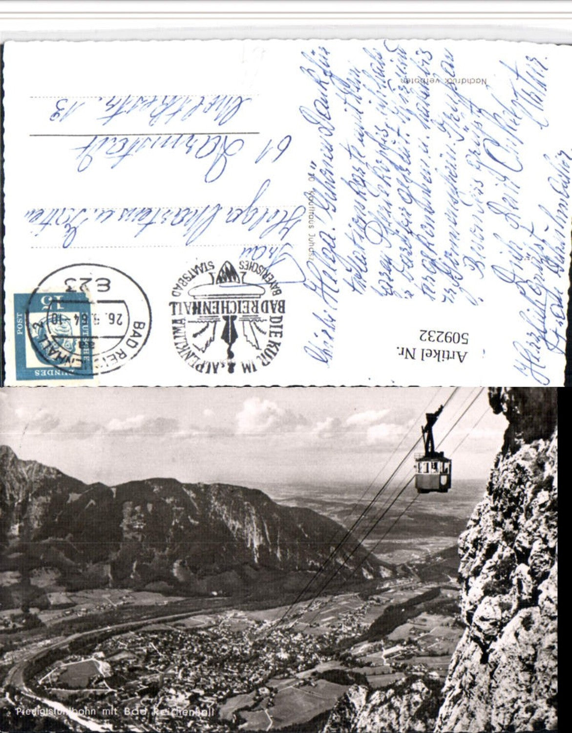 509232,Bad Reichenhall Totale Predigtstuhlbahn Seilbahn Bergkulisse