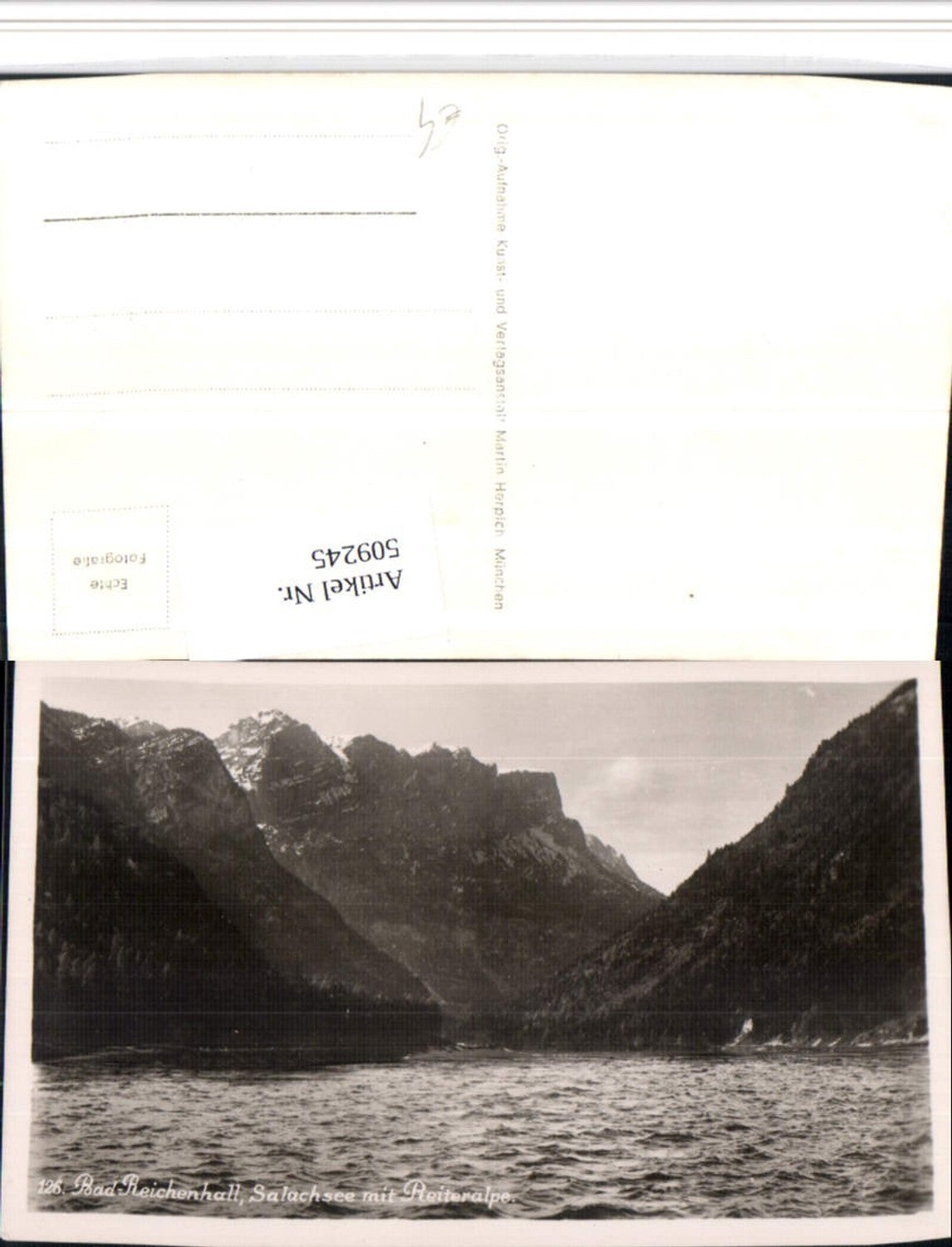509245,Bad Reichenhall Salachsee See m. Reiteralpe Bergkulisse