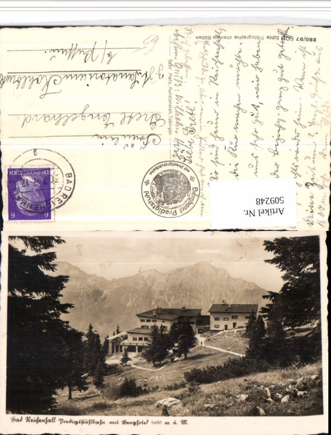 509248, Bad Reichenhall Predigtstuhl cable car Mountain Hotel Mountain scenery