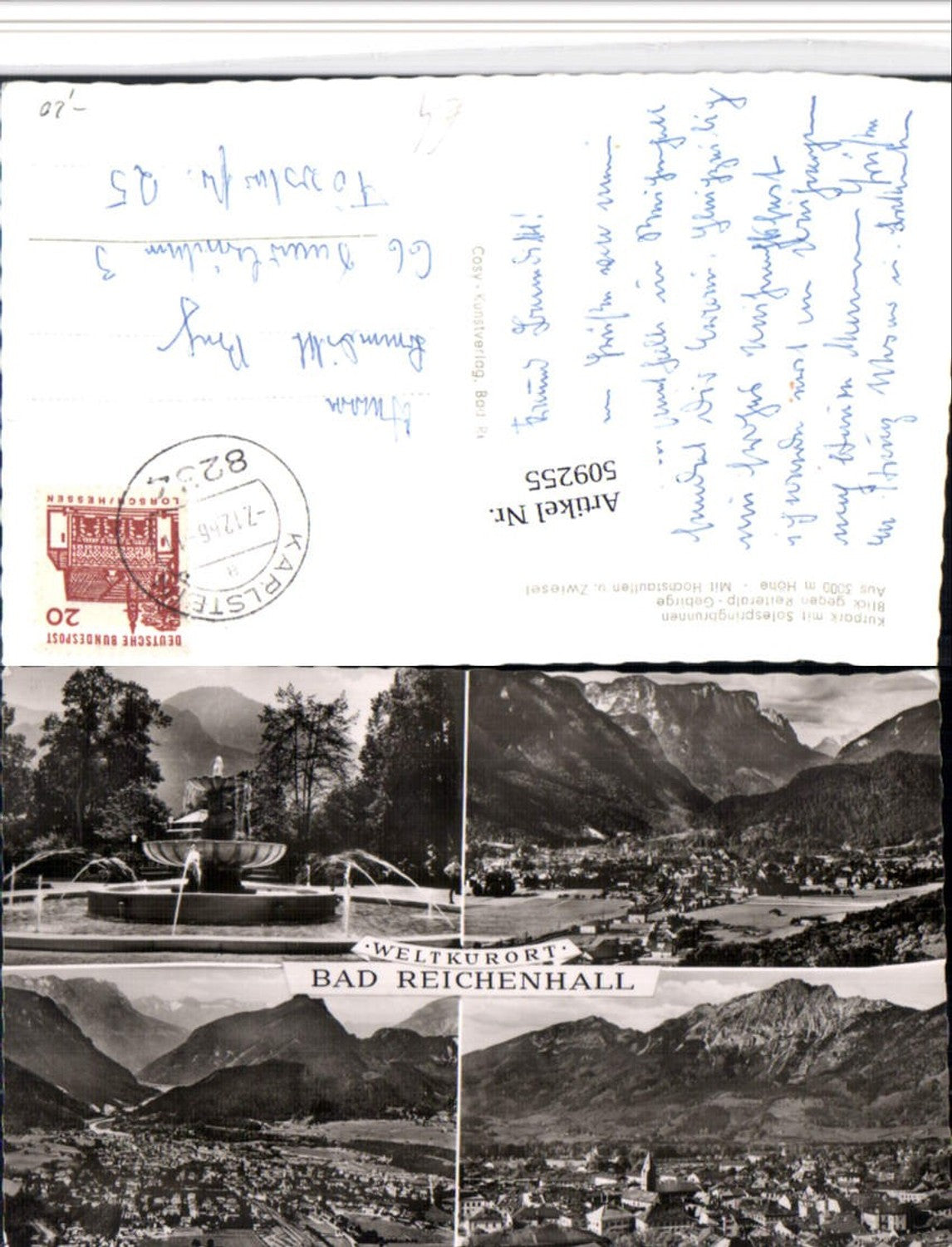509255, Bad Reichenhall, Spa Gardens, Fountain, Multi-view map