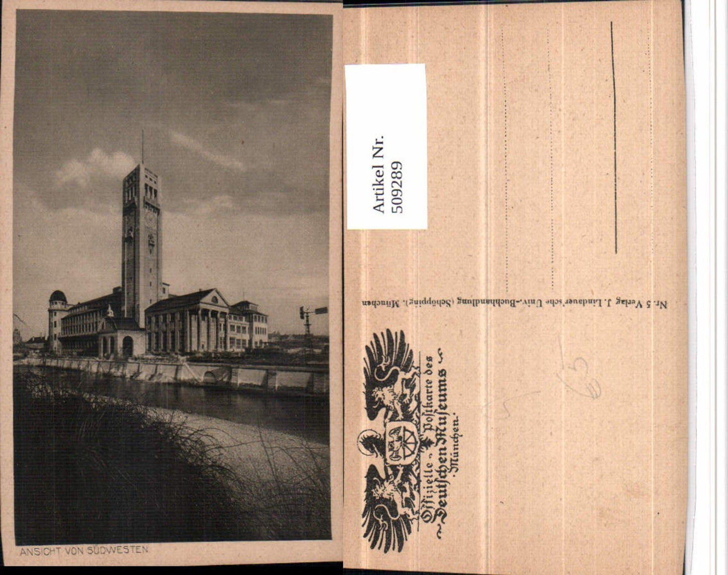 509289,München Deutsches Museum Gebäude Turm