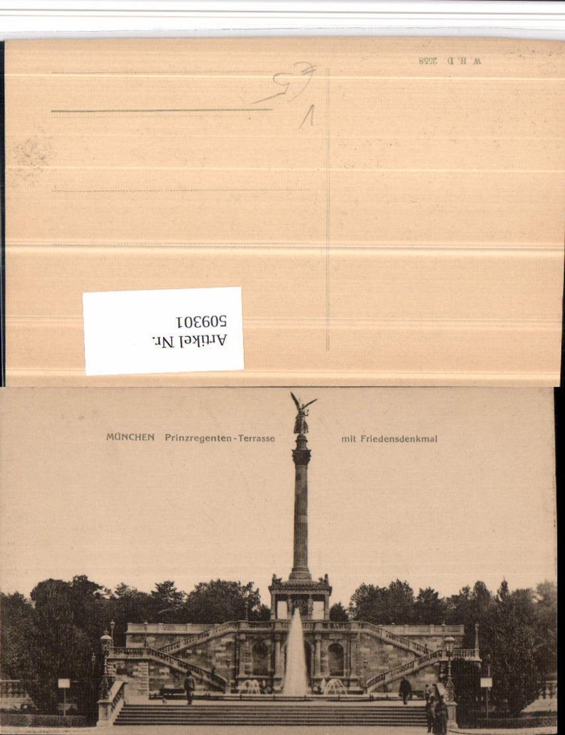 509301,München Prinzregenten-Terrasse Friedensdenkmal pub W.H.D. 2558