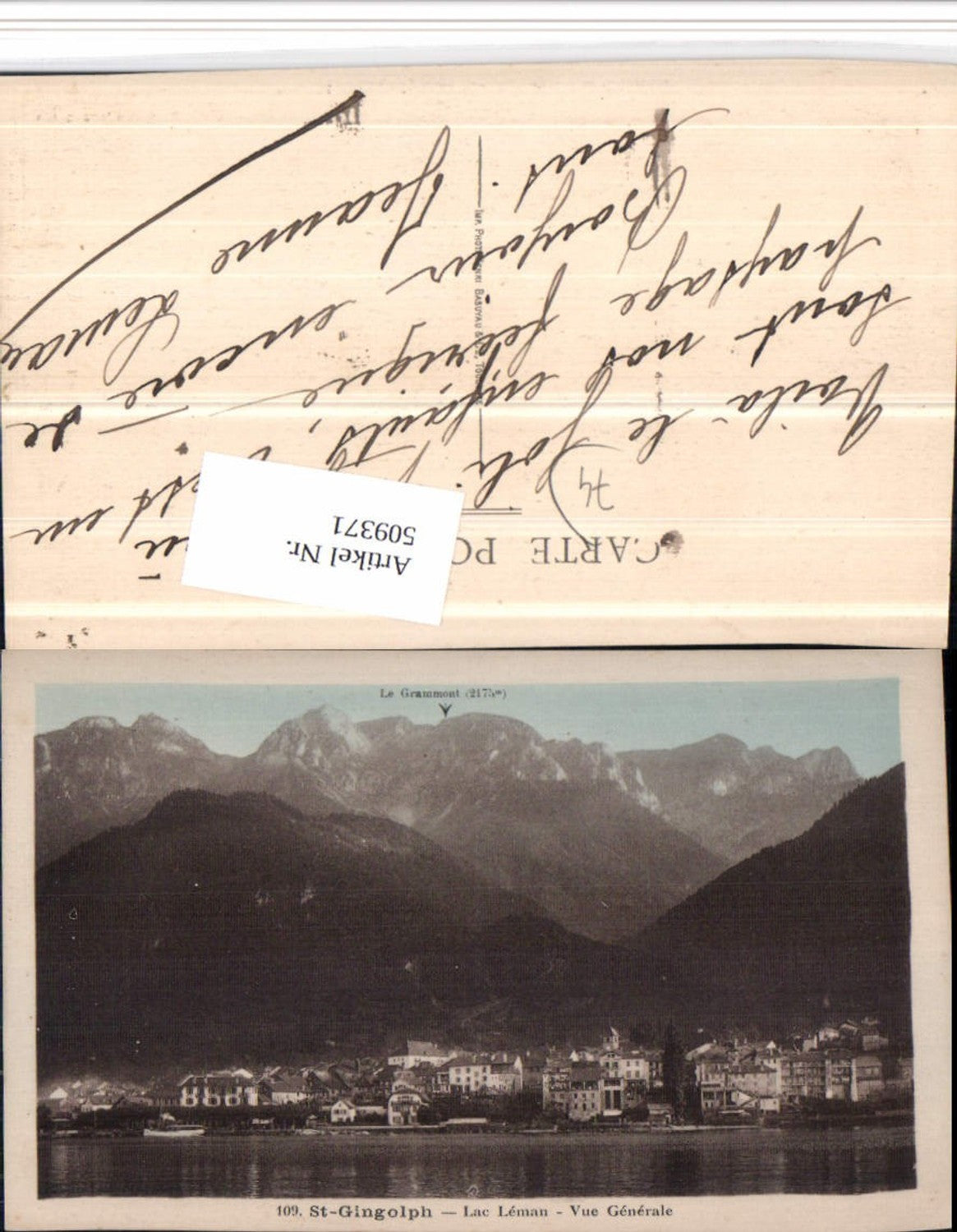 509371,Rhone-Alpes Haute-Savoie Vue Generale Totale Bergkulisse