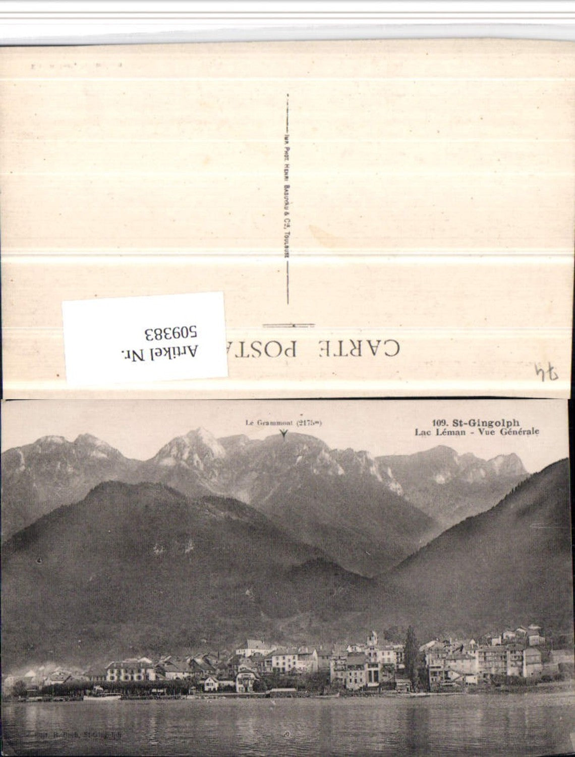 509383,Rhone-Alpes Hatue-Savoie St-Gingolph Vue Generale Totale Bergkulisse