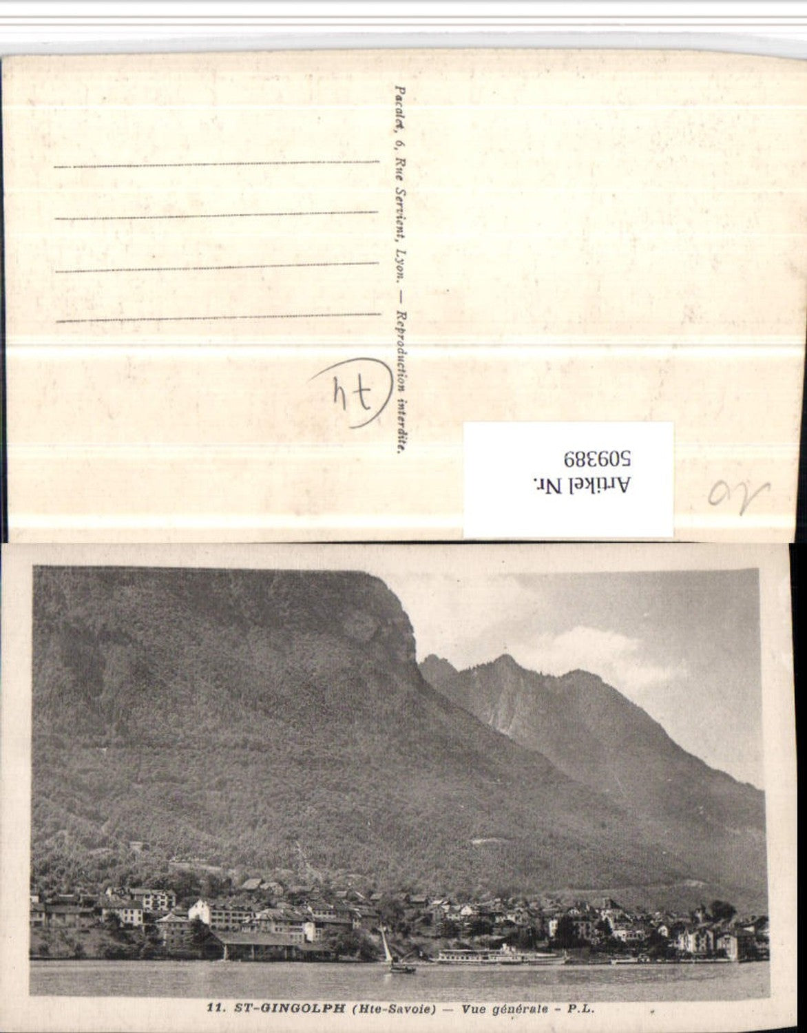 509389,Rhone-Alpes Hatue-Savoie St-Gingolph Vue generale Totale