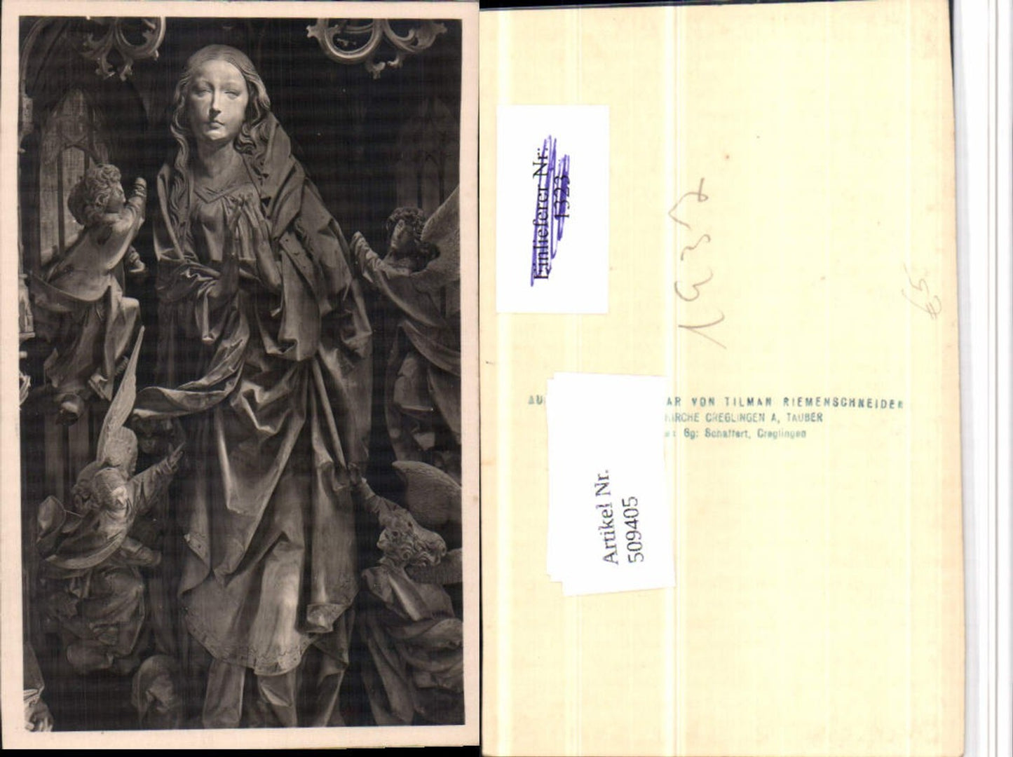 509405, Creglingen Herrgottskirche Church Marianaltar Statue Angels