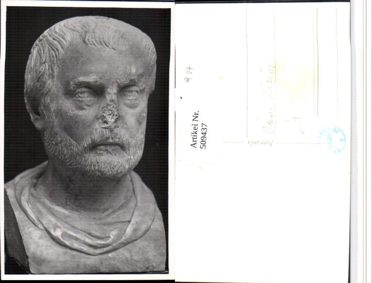 509437,Römischer Kaiser Büste Statue Kopf