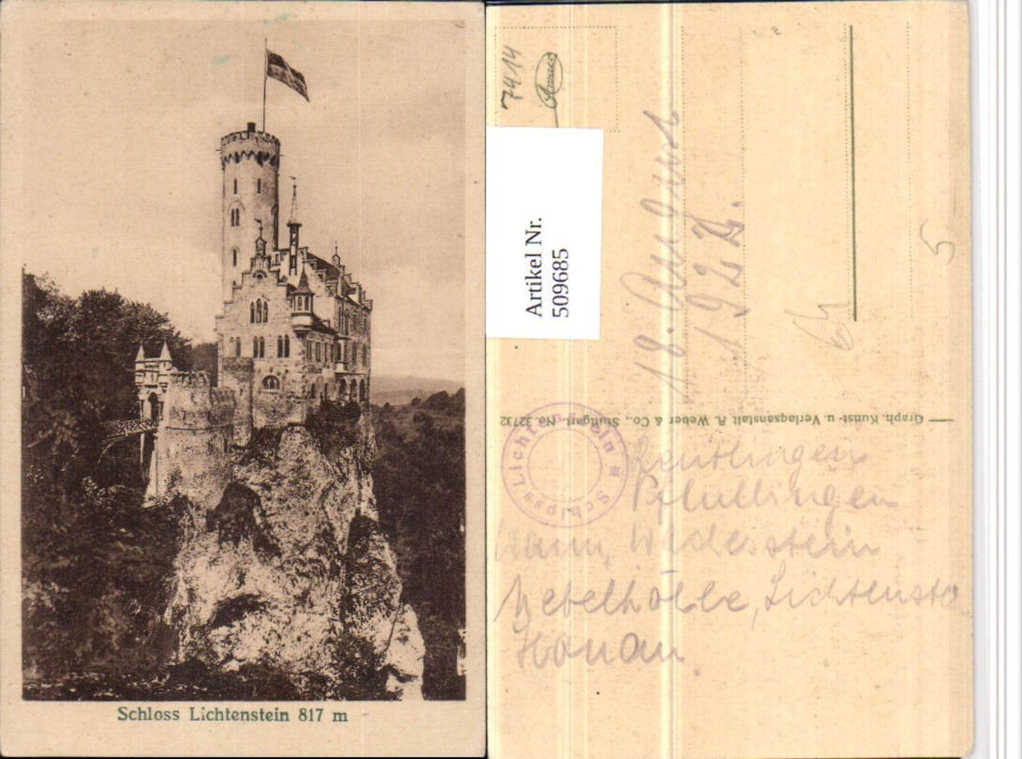 509685,Schloss Lichtenstein b. Honau Lichtenstein