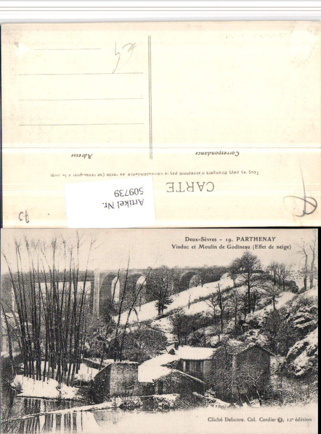 509739,Poitou-Charentes Deux-Sevres Parthenay Viaduc et Moulin Godineau