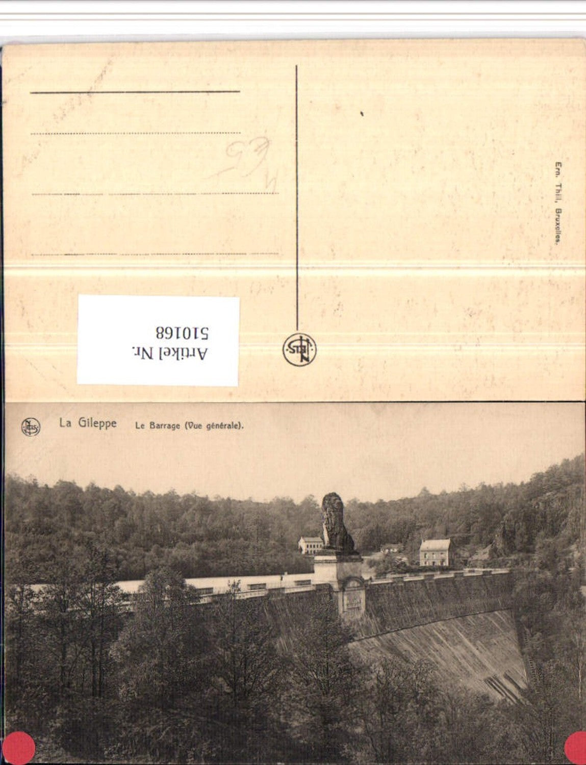 510168,Belgium Eupen La Gileppe Le Barrage Talsperre Monument