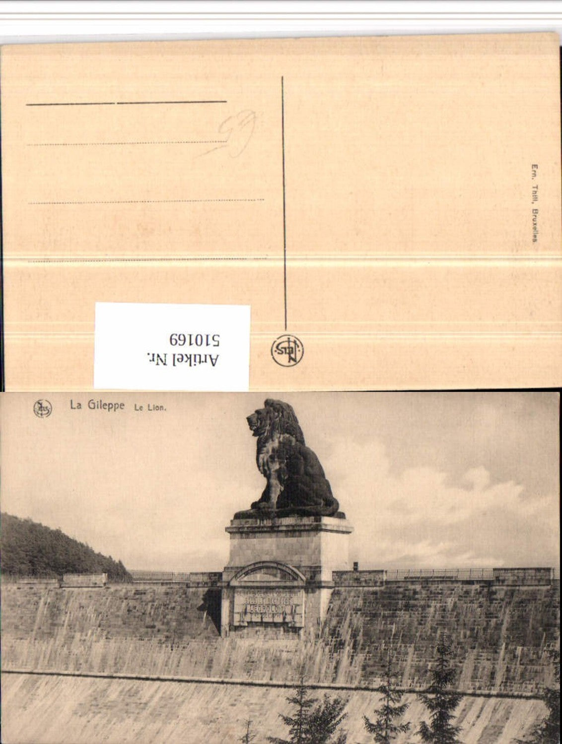 510169,Belgium Eupen La Gileppe Le Lion Löwe Statue Talsperre