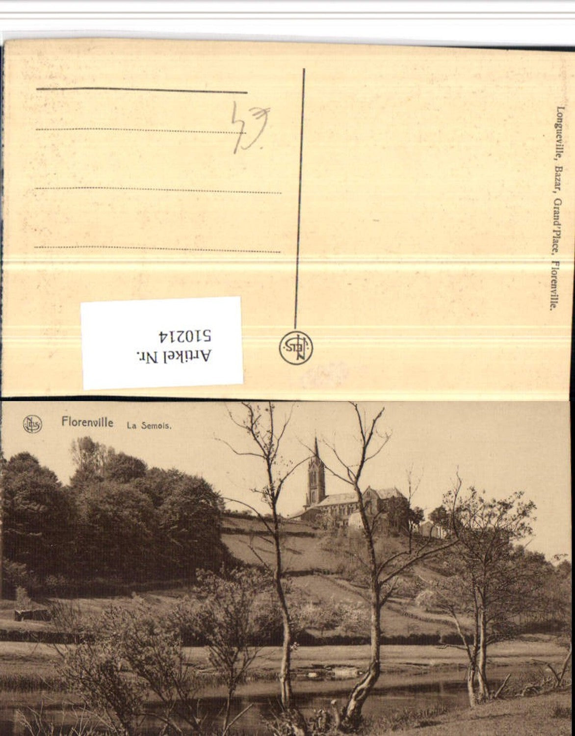 510214,Belgium Florenville La Semois Kirche Landschaft