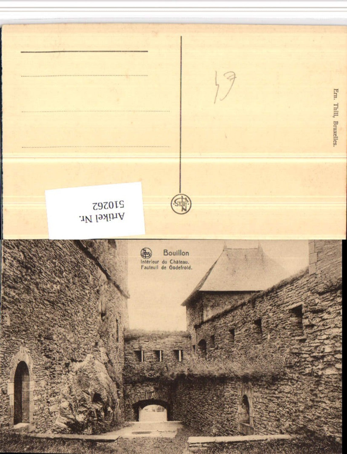 510262,Belgium Bouillon Interieur du Chateau Fauteuil de Godefroid Schloss