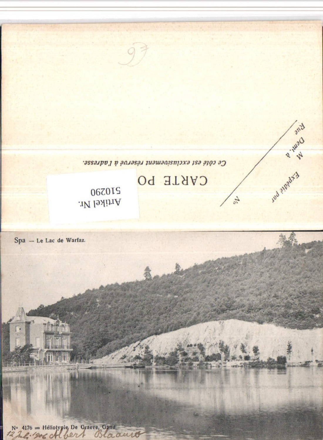 510290,Belgium Spa Le Lac de Warfaz See