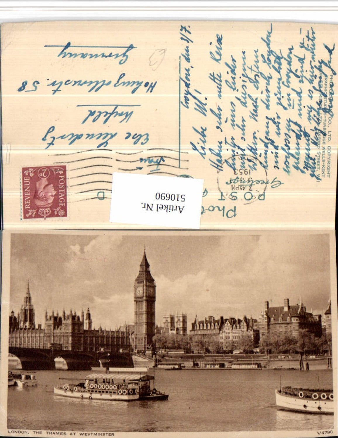 Alte Ansichtskarte – Old Postcard