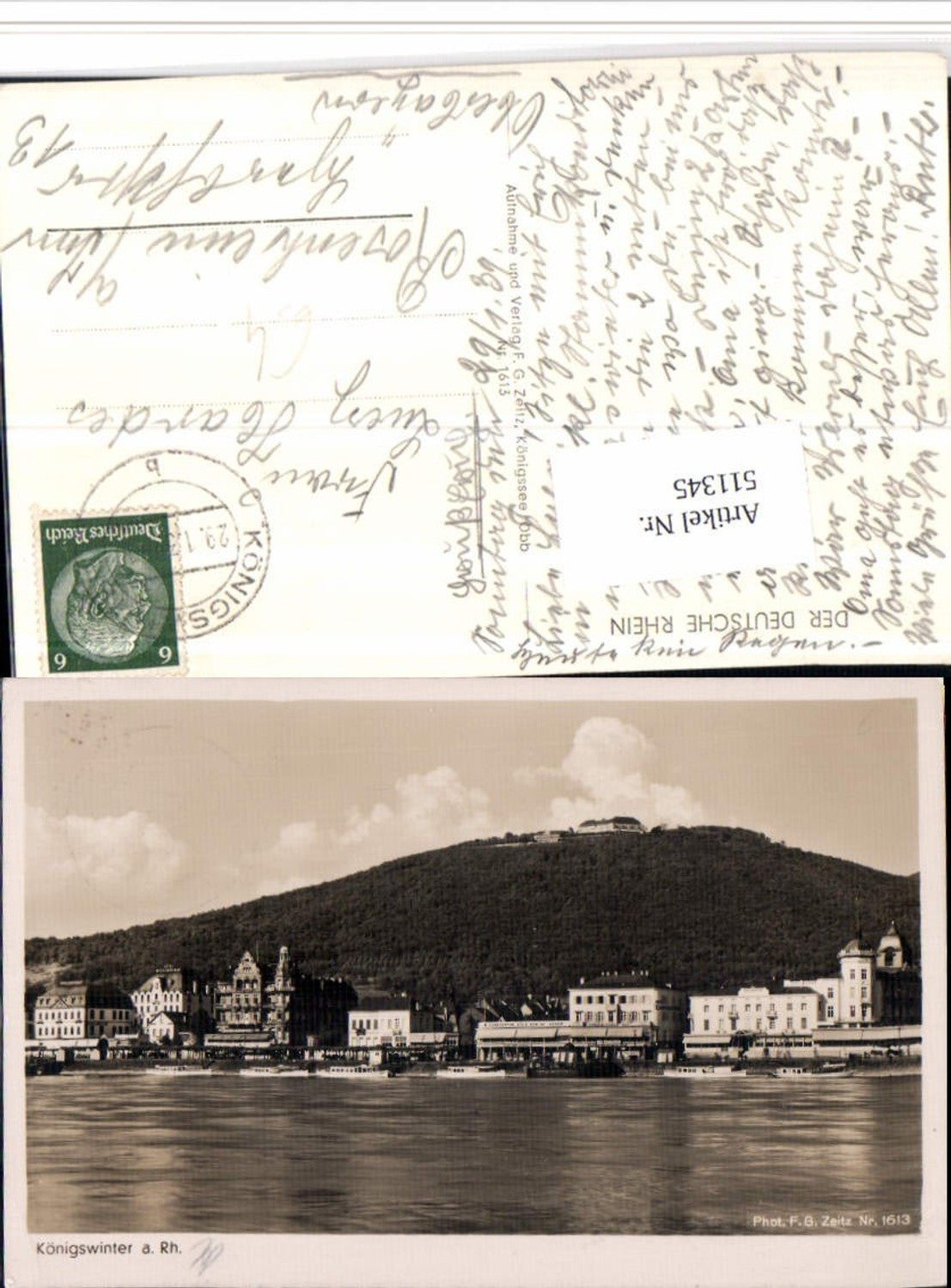 511345,Königswinter am Rhein Teilansicht