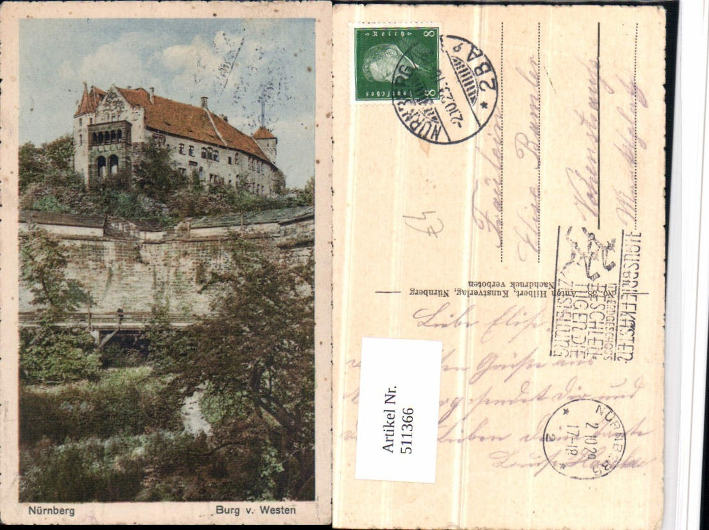 511366, Nuremberg Castle from the west