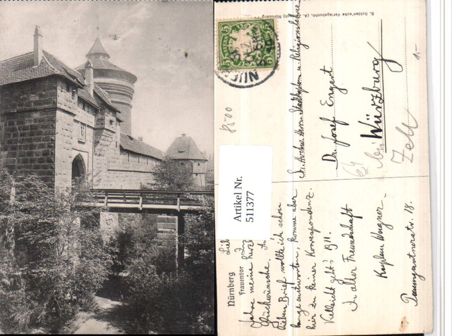 511377,Nürnberg Frauentor Tor Brücke Turm