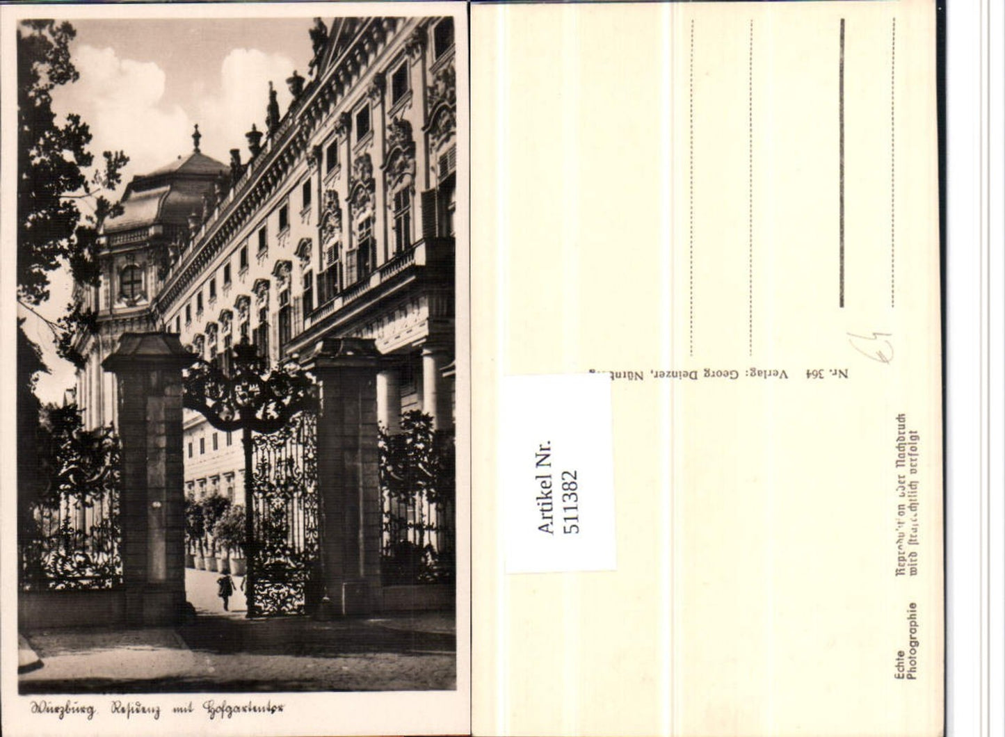 511382,Nürnberg Residenz m. Hofgartentor Gittertor