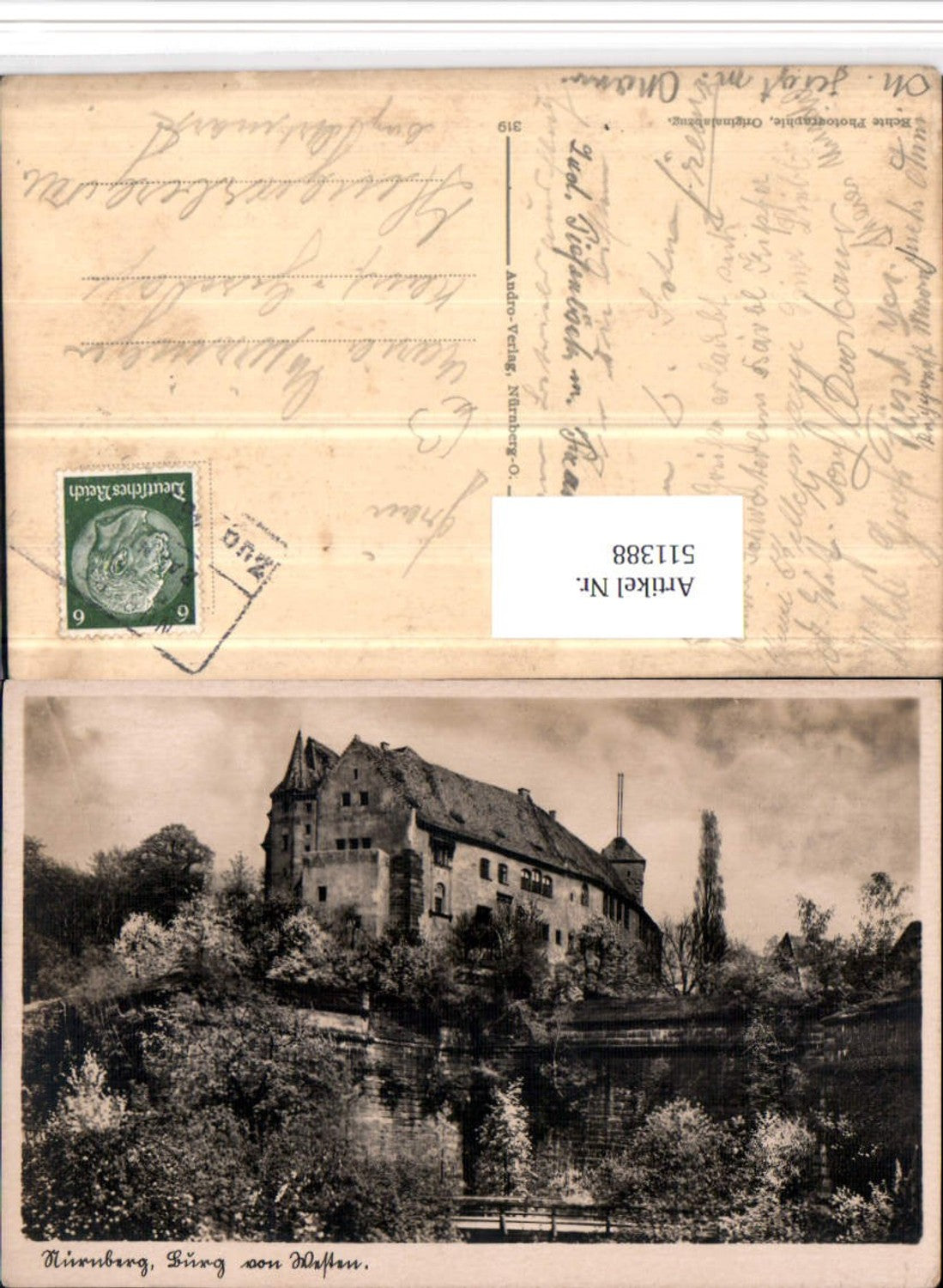 511388, Nuremberg Castle from the west