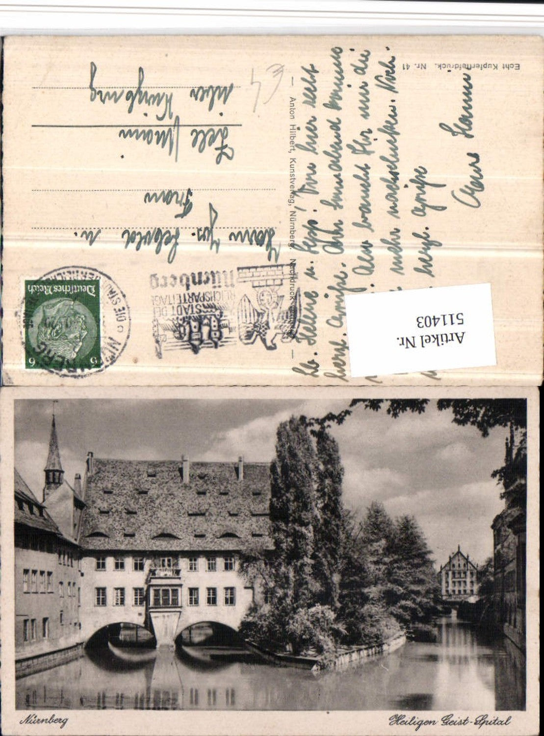 511403,Nürnberg Heiligen Geist-Spital Kanal Brücke