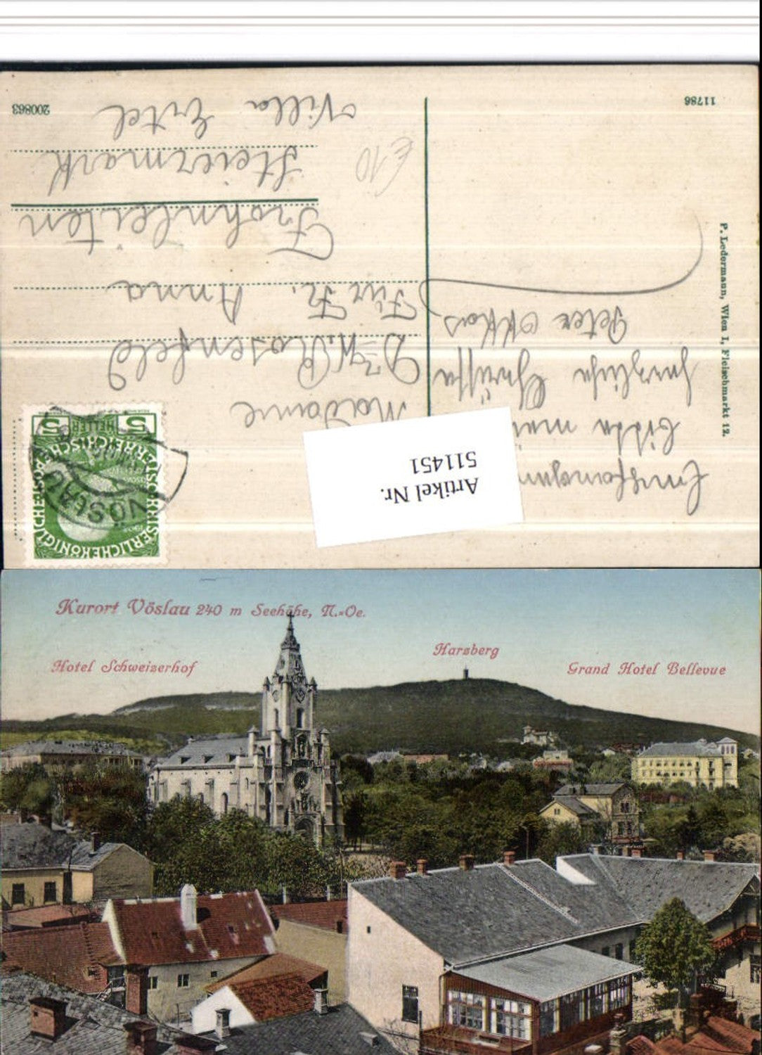 511451,Bad Vöslau Kirche Hotel Schweizerhof Grand Hotel Bellevue