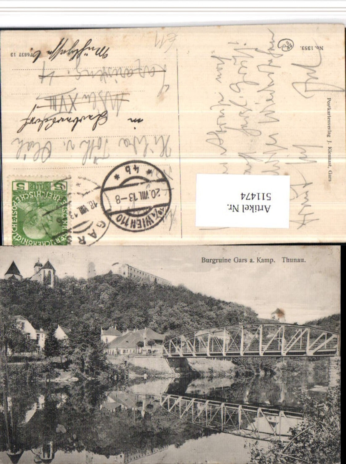 511474,Gars am Kamp Thunau Burgruine Brücke