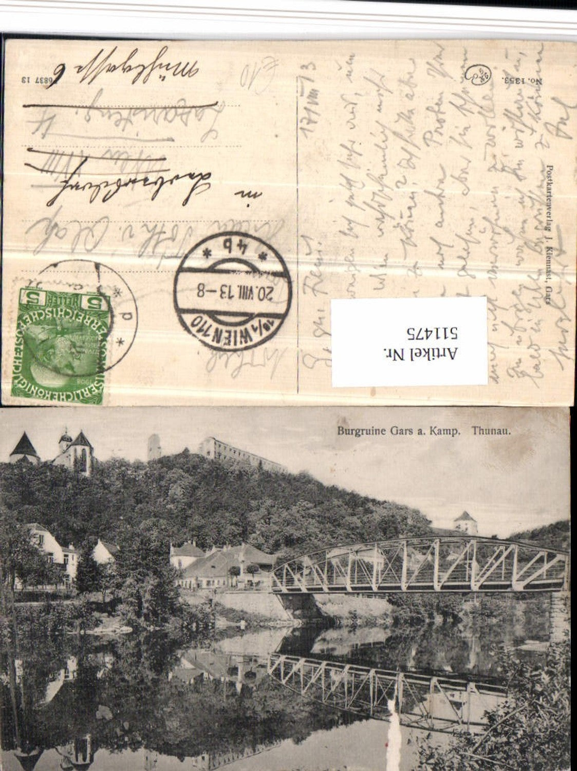 511475,Gars am Kamp Thunau Burgruine Brücke