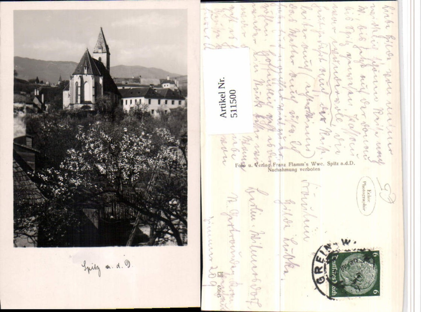 511500,Spitz an d. Donau Teilansicht Kirche