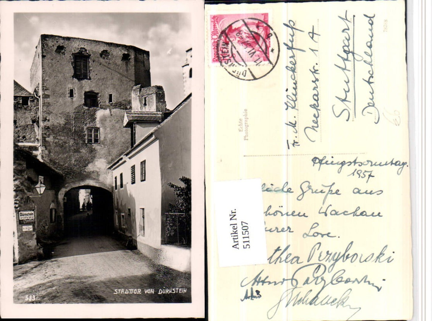 511507,Dürnstein an d. Donau Stadttor Tor Straßenansicht