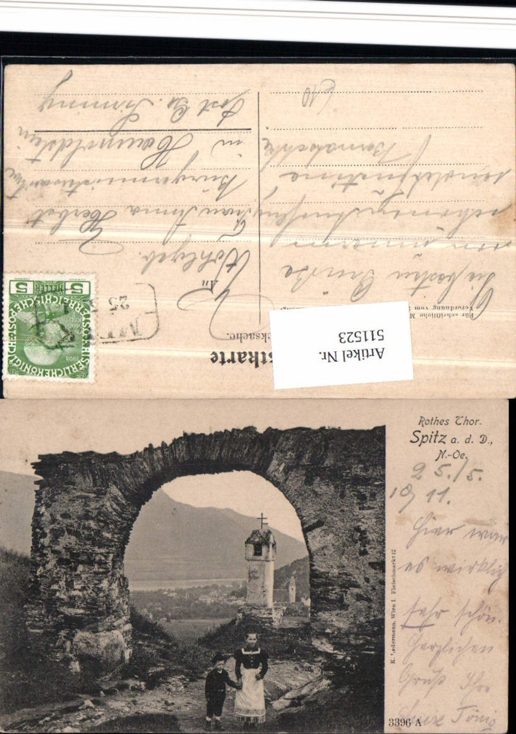 511523,Spitz an d. Donau Rothes Thor Tor Bildstock