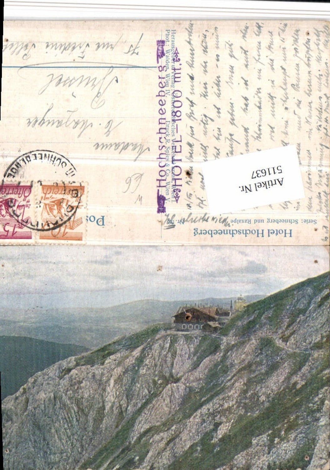 511637,Hotel Hochschneeberg b. Puchberg m. Raxalpe Bergkulisse
