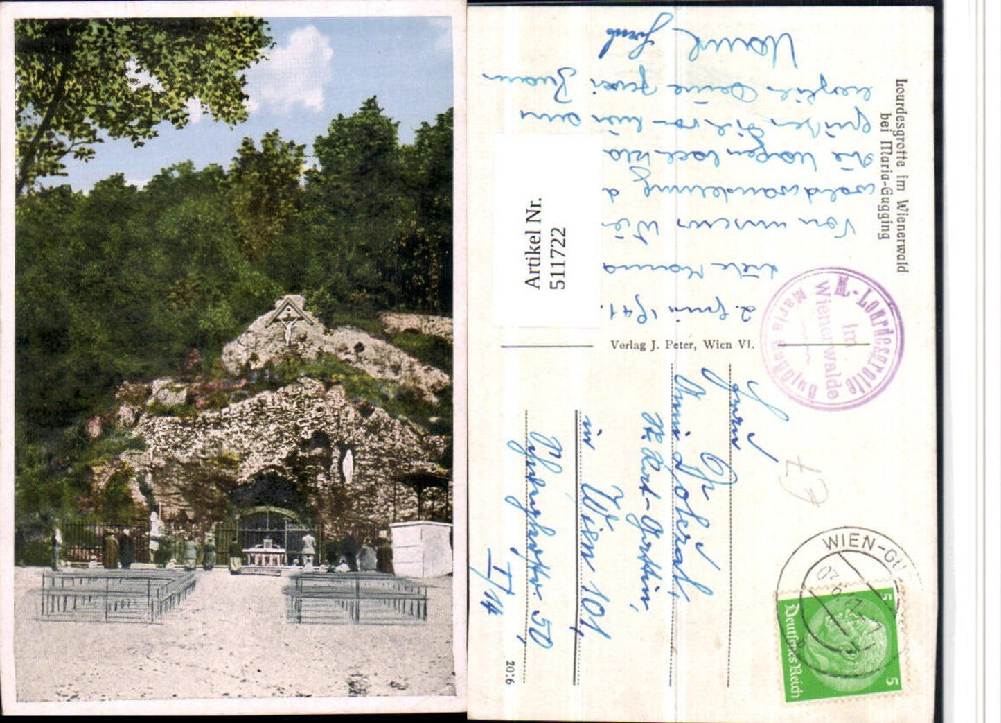 511722,Lourdesgrotte im Wienerwald b. Maria Gugging