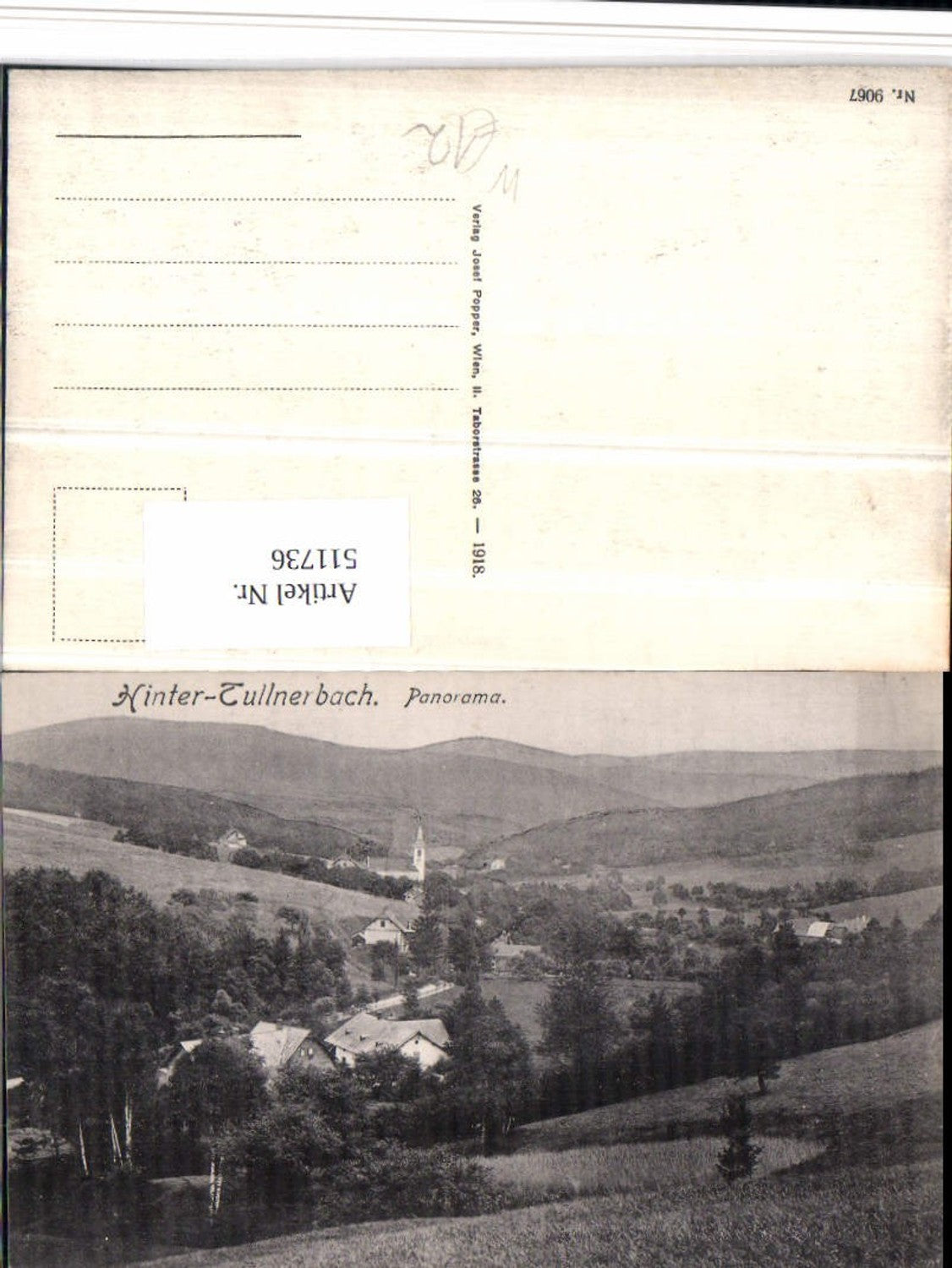 511736,Hinter-Tullnerbach b. Pressbaum Panorama Totale