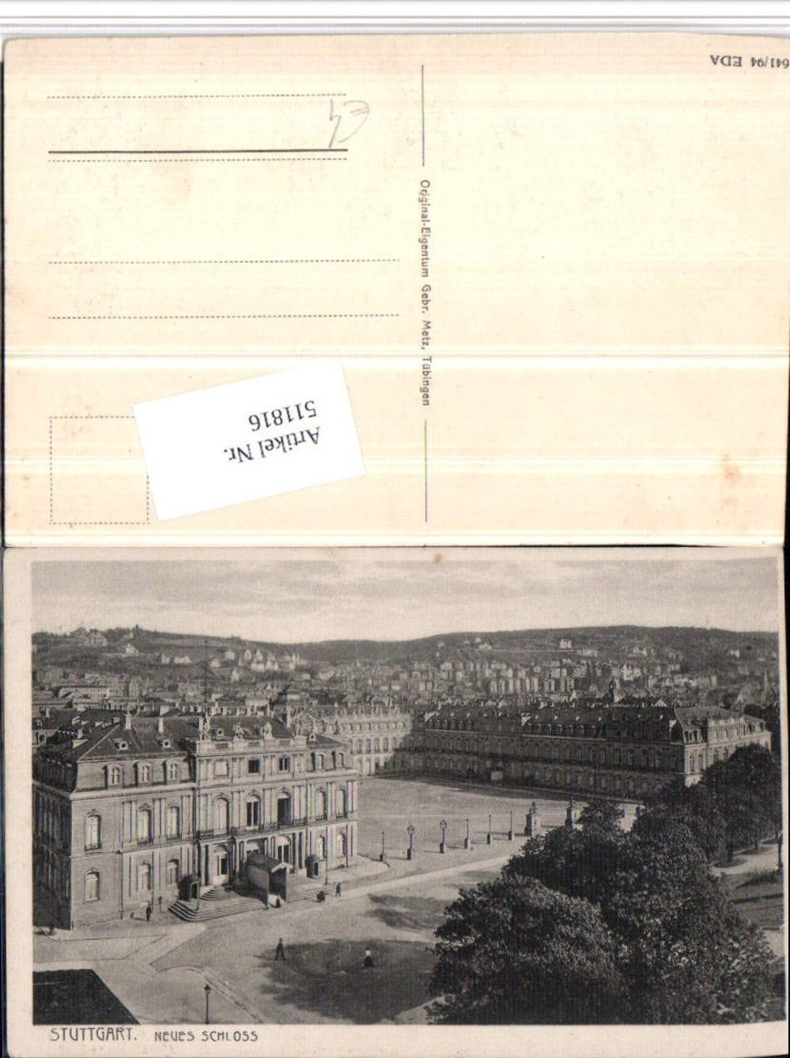 511816, Stuttgart Partial view of the New Castle