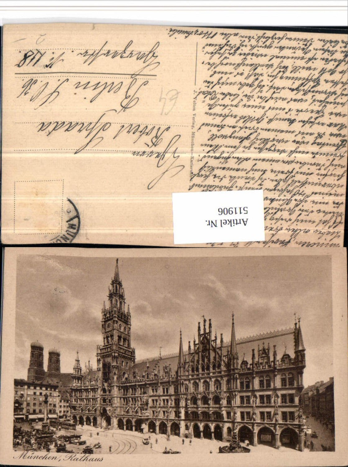 511906, Munich City Hall with Frauenkirche