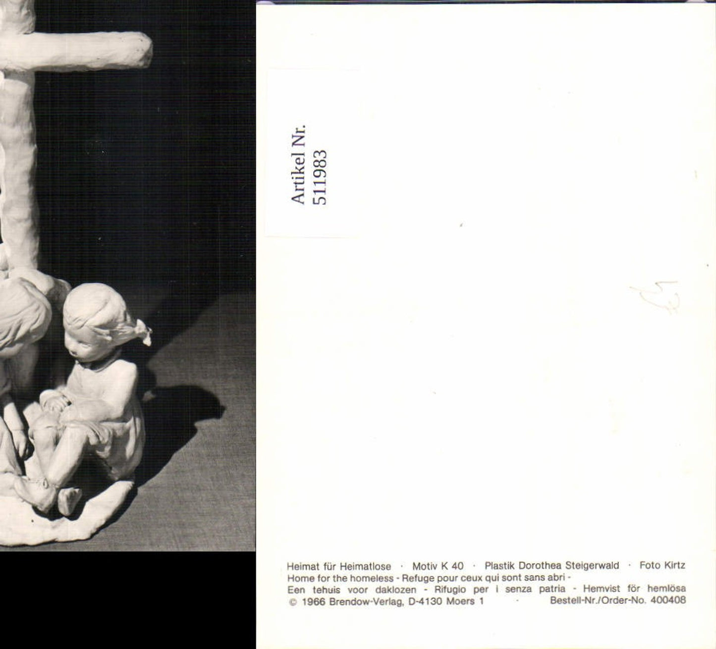 511983,Skulptur Figur Plastik Dorothea Steigerwald Heimat für Heimatlose