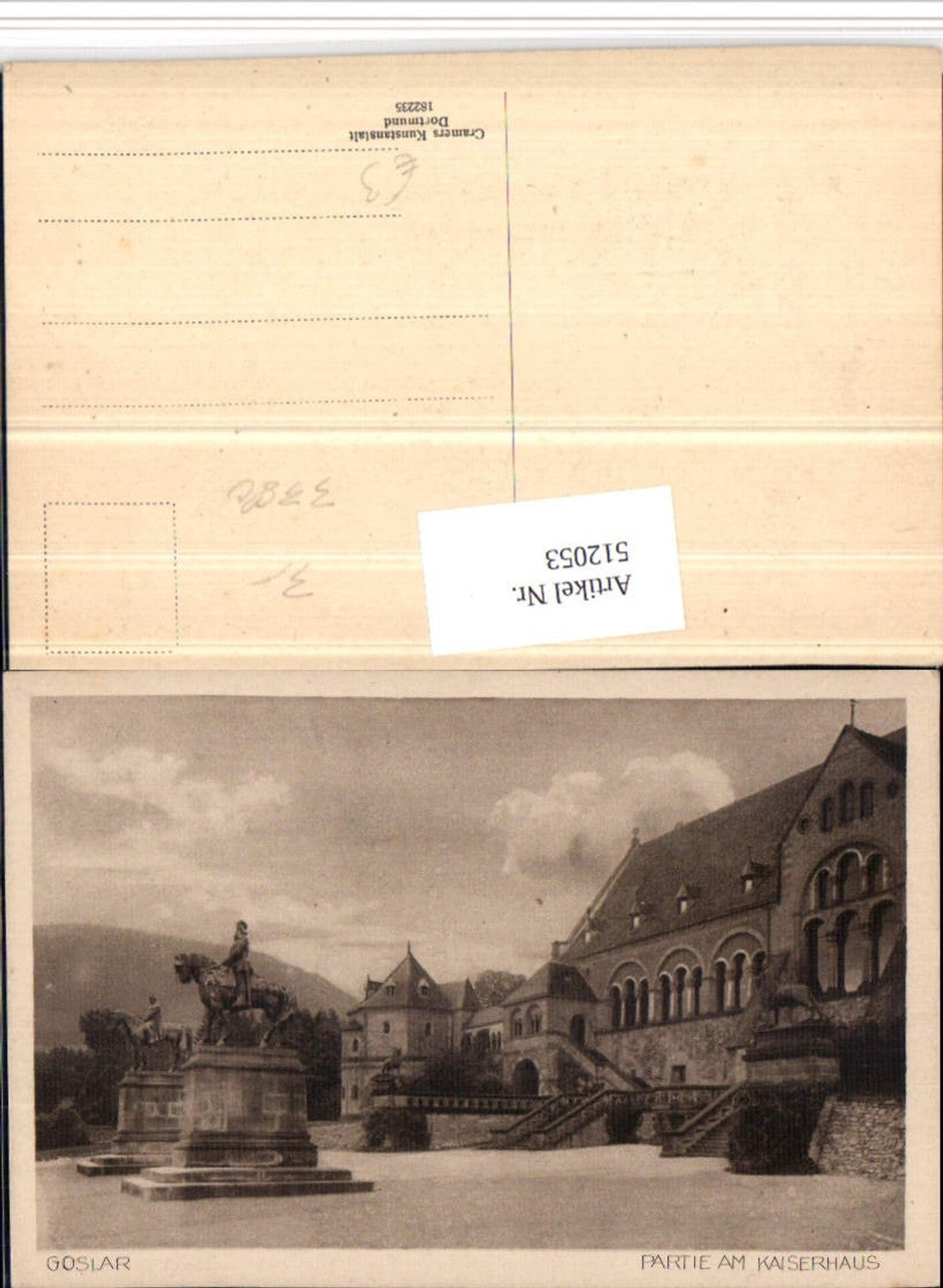 512053,Goslar Partie am Kaiserhaus Statuen