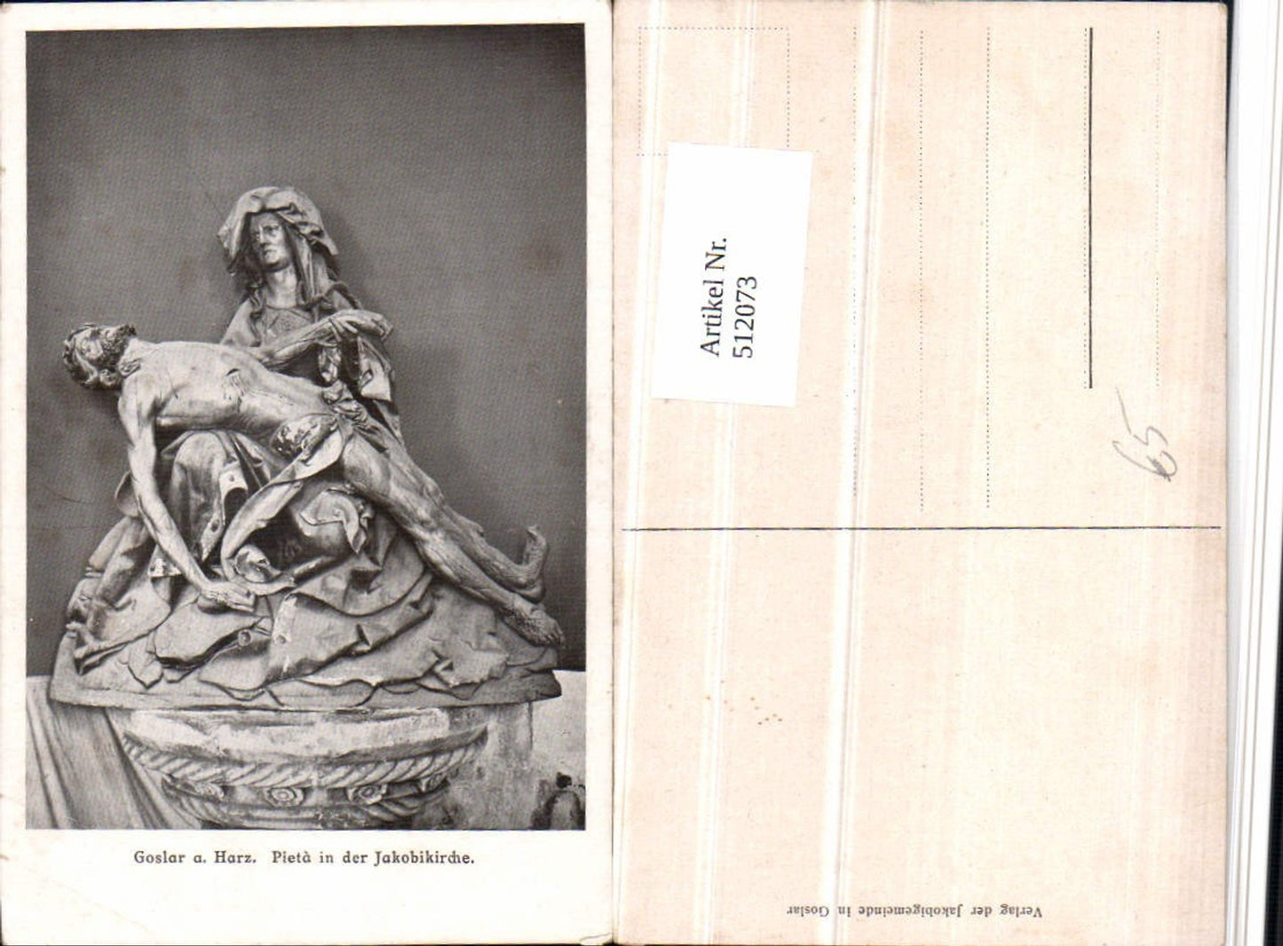 512073,Goslar am Harz Pieta in der Jakobikirche Statue
