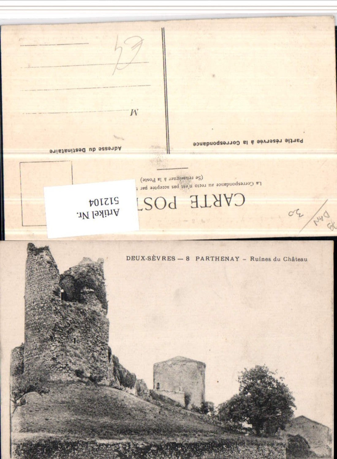 512104,Poitou-Charentes Deux-Sevres Parthenay Ruines du Chateau Schlossruine