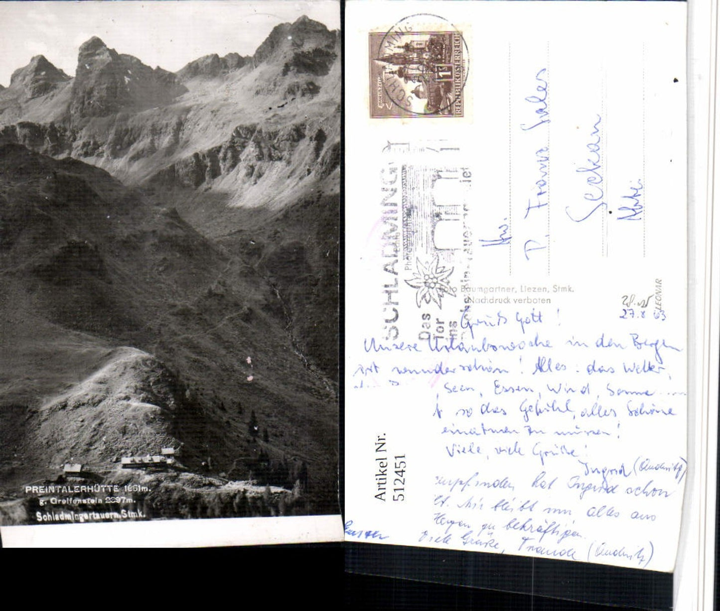 Alte Ansichtskarte – Old Postcard