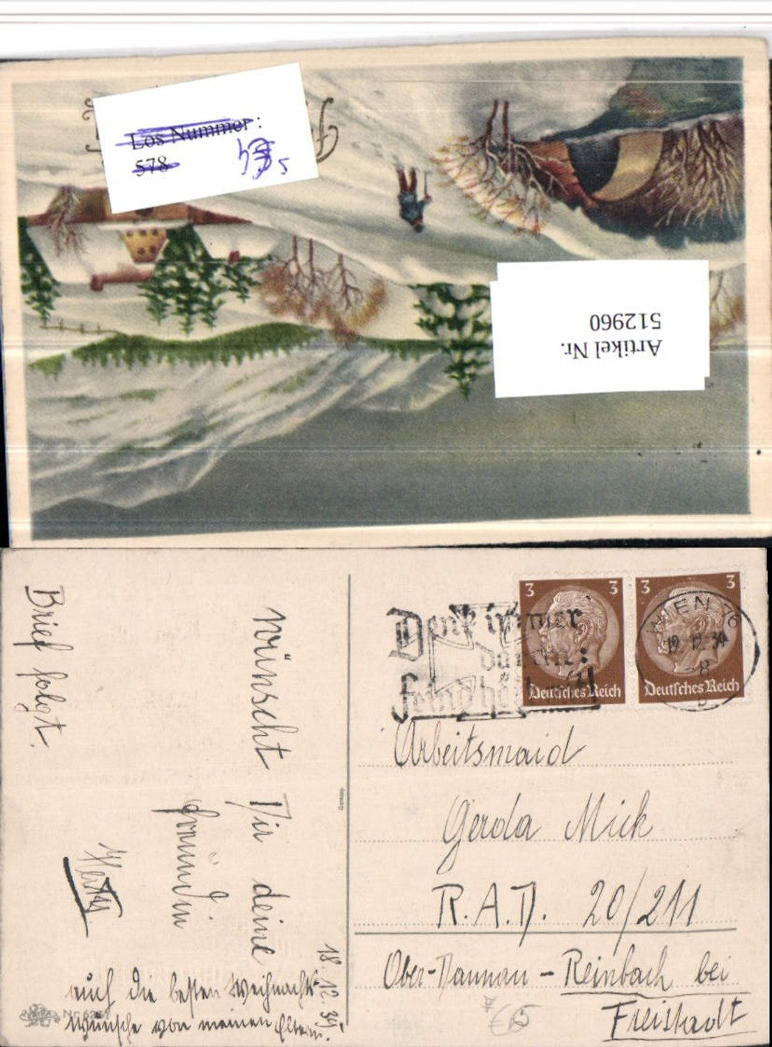 Alte Ansichtskarte – Old Postcard