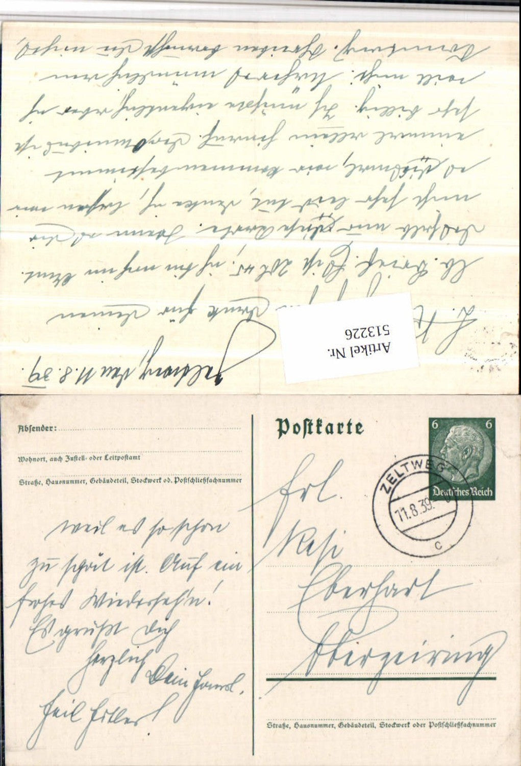 Alte Ansichtskarte – Old Postcard