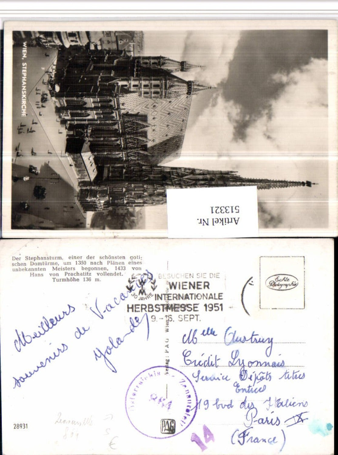 Alte Ansichtskarte – Old Postcard