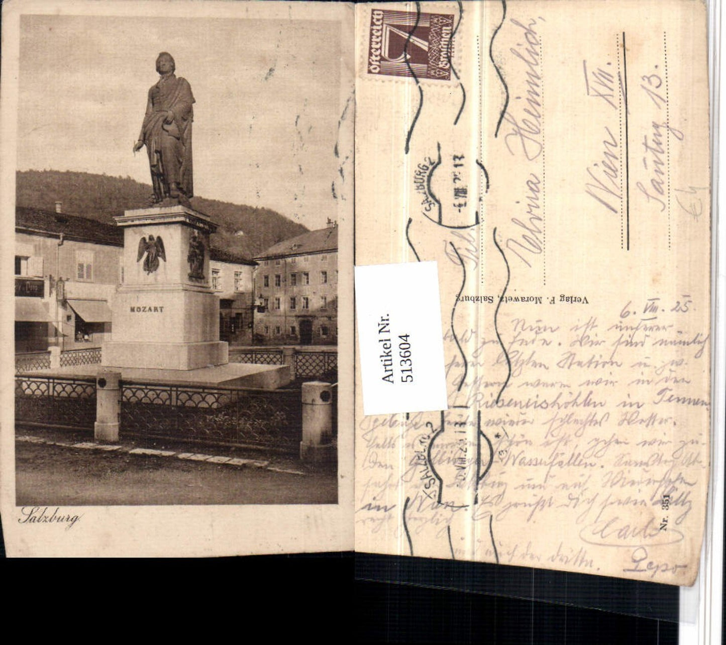 513604,Salzburg Mozart Denkmal Statue