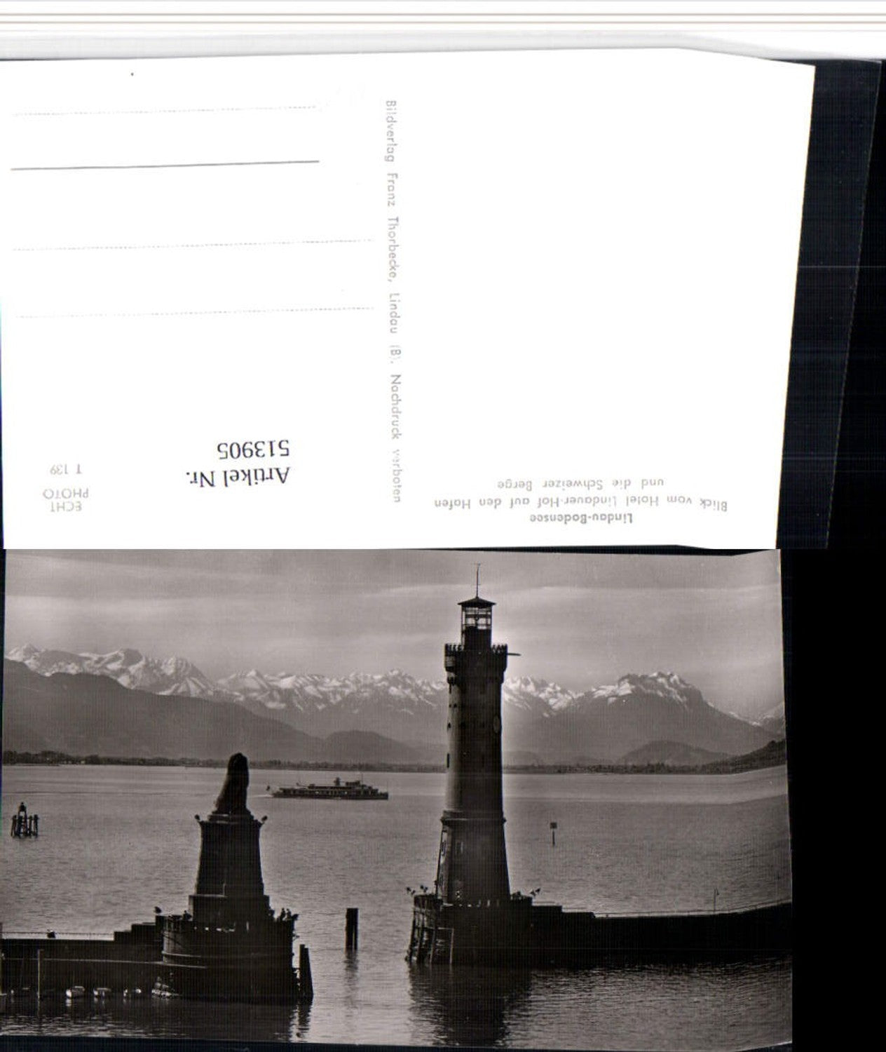 513905,Lindau im Bodensee Hafen Leuchtturm Bergkulisse